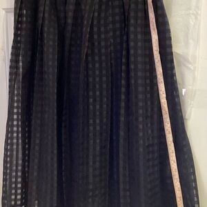 Elle Black Checkered Women's Skirt Size 10